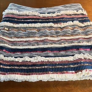 Anthropologie Moulinette Soeurs Erine Fringe Sequin Mini Skirt